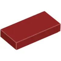 LEGO 1x2 tegels 3069 - 100 stuks, donkerrood