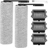INF Vervangingsset accessoires compatibel met Tineco Floor One Combo — Hoofdborstel en filterset voor Floor One S7 Pro nat-droog stofzuiger