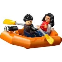LEGO Jurassic World: Teresa en Xavier in een rubberboot