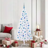 Prolenta Maison Exclusive - Kunstkerstboom, wit, 180 cm, gemaakt van PVC en staal