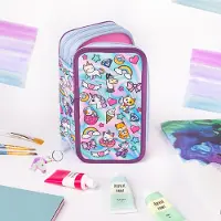 OEM Schooltas met 3 compartimenten, polyester, kleurrijk design, voor leerlingen