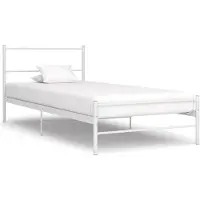 Syfax Bedframe metaal wit 100x200 cm