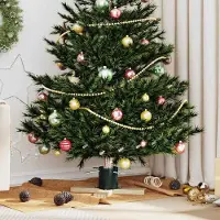 Prolenta Maison Exclusive - Kerstboomstandaard, groen, 50 x 50 x 16 cm, massief grenenhout