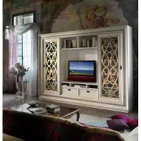 AEA Fernsehschrank Anbauwand Wohnwand TV Schrankwand Massivholz Modern Echtholz