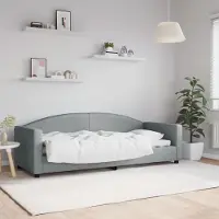 Prolenta Maison Exclusive - Dagbed, lichtgrijs, 80x200 cm, stof