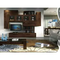 AEA Wohnwand tv Wand Anbauwand Wohnzimmer Möbel rtv Wohnwände Schrank Regal