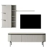 AEA Perfekte Wohnzimmer Set Besteht aus TV-Lowboard und Wandschrank 2tlg.