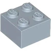 LEGO 2x2 steen 3003 - 10 stuks, zandblauw