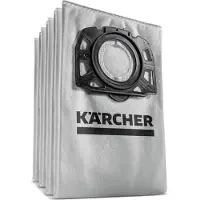 Kärcher Vliesfilterzak voor stofzuigers, type WD/KWD 4-5-6, model KFI 489, set van 4 stuks, vervangt artikelnummer 2.863-355.0