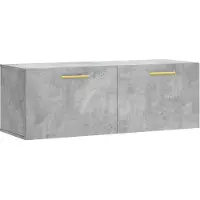 Syfax Wandkast 100x36,5x35 cm bewerkt hout betongrijs