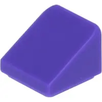 LEGO 1x1 Schuine steen, 30° helling, afmetingen 1x1x2/3, artikelnummer 54200 - 100 stuks, donkerpaars