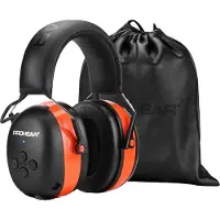 OEM Oorkappen met gehoorbescherming, 25 dB geluidsreductie, 40 uur speelduur, Bluetooth 5.0, oranje