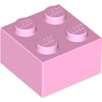 LEGO 3003 Helderroze (felroze), 50 stuks
