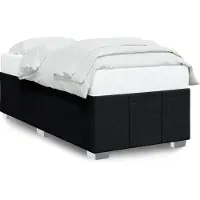 vidaXL Bedframe zonder matras 90x200 cm stof zwart