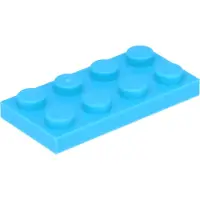LEGO 2x2 Platen 3020 - 50 stuks, medium azuurblauw