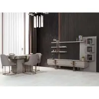 AEA Modern Esszimmer Set Besteht aus Esstisch+4x Stühle+Sideboard 6tlg.