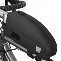 Sahoo 122032 Fietsframe, fietstas met rits, 1 liter, zwart