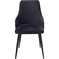 AEA Schwarzer Designer 2x Stühle Luxus Esszimmer Einsitzer Moderne Einrichtung