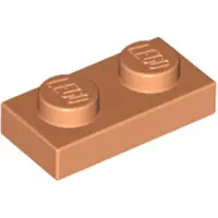 LEGO 50x 1x2 Platen 3023 - Platte stenen in de kleur "Nougat" - Kleur: Nougat