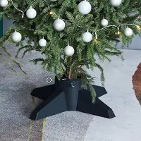 Prolenta Maison Exclusive - Kerstboomstandaard, groen, 55,5 x 55,5 x 15 cm