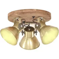 Syfax Plafondlamp industrieel 25 W E27 42x27 cm messingkleurig