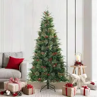 Prolenta Maison Exclusive - Kunstkerstboom, inklapbaar, groen, 210 cm