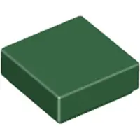 LEGO 1x1 tegels 3070 - 100 stuks, donkergroen
