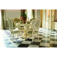 AEA Esstisch Garnitur Esszimmer Möbel Einrichtung Gruppe Tisch + 4 Stuhl Set 5tlg.