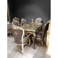 AEA Modernes Esszimmer Möbel n Esstisch + 6x Stühle Tisch Stühle