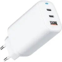 Forcell Reisadapter GaN 65W met 2x USB-C poorten, 1x USB-A poort - 3A met PD Quick Charge 4.0 functie