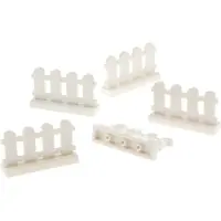 LEGO 5x hekwerk 1x4x2 wit, tuinomheining, schuttingen, poorten, set 3315 10196 75824 33303