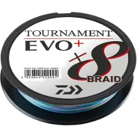 Daiwa Tournament X8 Braid EVO+ gevlochten vislijn, multicolor, verkocht per meter, diameter: 0,26 mm
