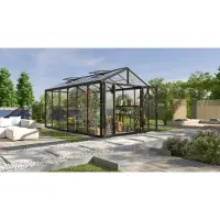 Vitavia Tuinkas Zeus Comfort 11900 - Veiligheidsglas 3mm + Polycarbonaat 10mm - Zwart - 258x465x250cm