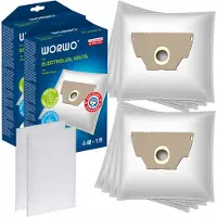 WORWO Stofzuigerzakken Elektrolux Mondo 3601, reserveverpakking van 8 stuks. Inclusief 2 stuks inlaatfilters
