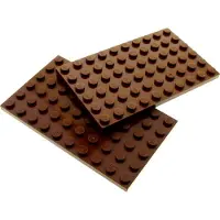 LEGO 2x bouwplaat 6x10, roodbruin, basisplaat, Star Wars 70751 7662 4225550 3033