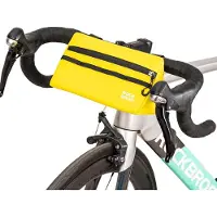 RockBros Fietsstuurtas, driehoekige tas, 1,3 liter, voor-tas voor racefiets, mountainbike, geel