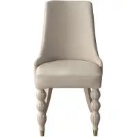 AEA Dunkel-Beige Essgruppe Designer Holz Esstisch x6 Stühle 7tlg Luxus Set