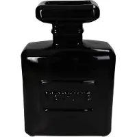 Kersten Vaas - Parfum fles - Zwart - Woonkamer - Badkamer - Kapper - Salon - Maten 20x9x30cm