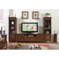 AEA Design Wohnwand Sideboard 2x Vitrine rtv Lowboard Anrichte 3 tlg. Set wohnwände