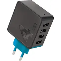 Forever netadapter met stekker, 4x USB-aansluiting, 4,8A