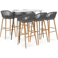 Prolenta Maison Exclusive - Barset, 7-delig, wit en grijs