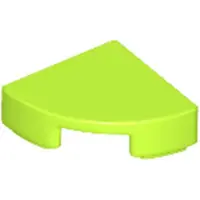 LEGO 1x1 tegels, ronde hoek 25269 - 100 stuks, kleur: limoengroen