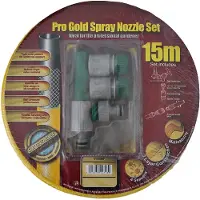 Sonstiges Tuinslang, geel, 15 meter, 1/2 inch, met spuitmondstuk + adapter