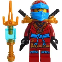 LEGO Ninjago: Minifiguur Deepstone Nya met wapen, uit set 70751