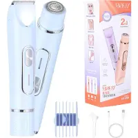 INF 2-in-1 Elektrisch Scheerapparaat & Bikinilijntrimmer voor Vrouwen - Draagbaar & Oplaadbaar