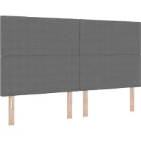 vidaXL LED Hoofdbord met hoofdeinde Lichtgrijs 180 cm Corduroy stof