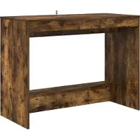 Syfax Bed Bureau Gerookt eiken Bewerkt hout 100 x 45 x 75 cm