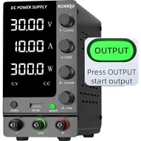 OEM Instelbaar gelijkstroomvoeding, variabele uitgangsspanning, gereguleerde tafelvoeding, 30V 10A, model SPS-C3010, AC 220V