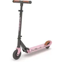 Chillafish Kinderstep jongen en meisje vanaf 5 jaar met voetrem - Licht Roze - Step met verstelbaar stuur - Opvouwbaar en lichtgewicht met ABEC-5 wielen - Model Flexxi