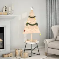 Prolenta Maison Exclusive - Kerstboom om te versieren, 110 cm, massief hout